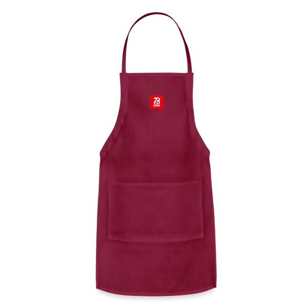 Adjustable Apron - burgundy