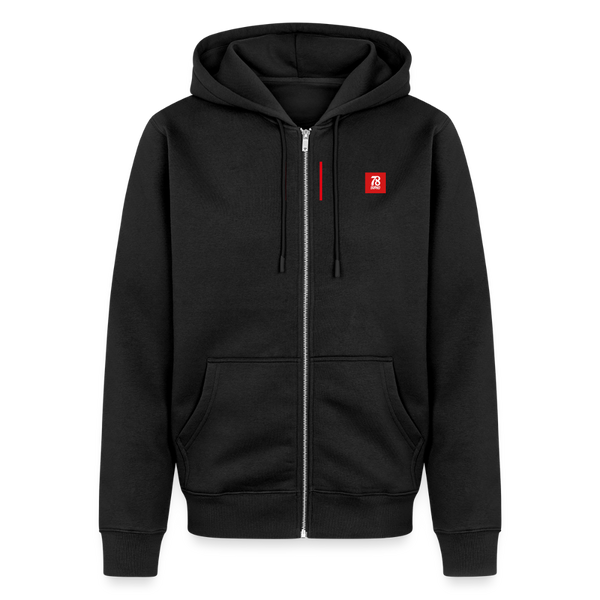 Unisex Premium Organic Zip Hoodie - black