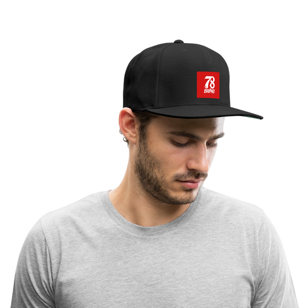 Snapback Baseball Cap - black