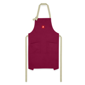 Artisan Apron - burgundy/khaki