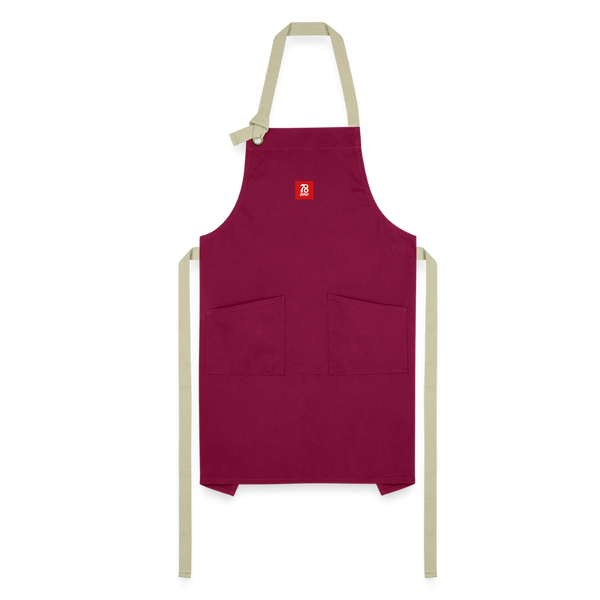 Artisan Apron - burgundy/khaki