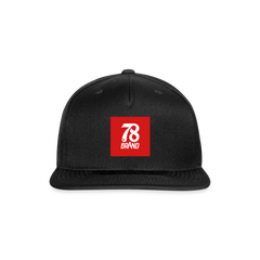 Snapback Baseball Cap - black