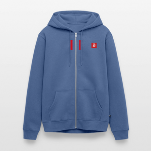 Unisex Premium Organic Zip Hoodie - stone blue 