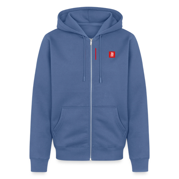 Unisex Premium Organic Zip Hoodie - stone blue 