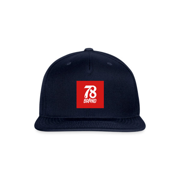 Snapback Baseball Cap - navy