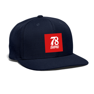 Snapback Baseball Cap - navy