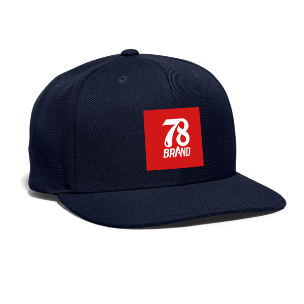 Snapback Baseball Cap - navy