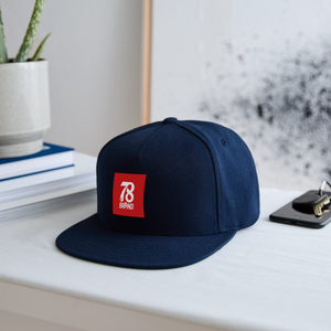 Snapback Baseball Cap - navy