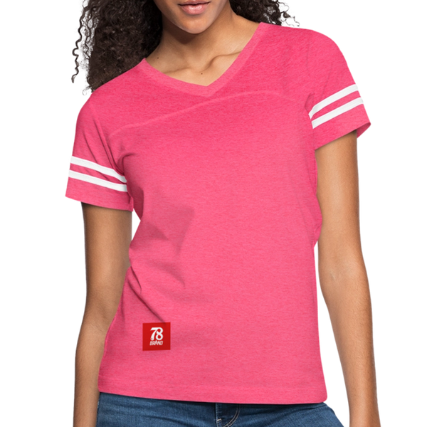 Women’s Vintage Sport T-Shirt - vintage pink/white