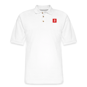 Men's Pique Polo Shirt - white