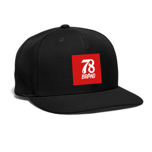 Snapback Baseball Cap - black
