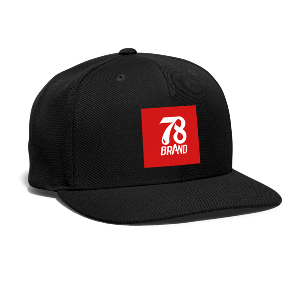 Snapback Baseball Cap - black