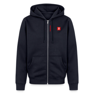 Unisex Premium Organic Zip Hoodie - navy