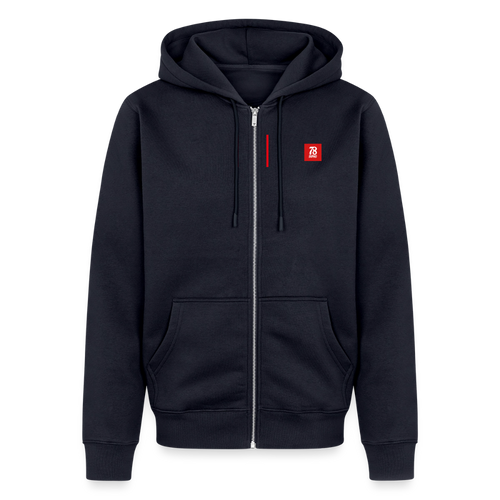 Unisex Premium Organic Zip Hoodie - navy