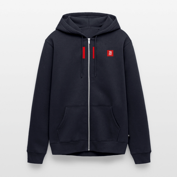 Unisex Premium Organic Zip Hoodie - navy