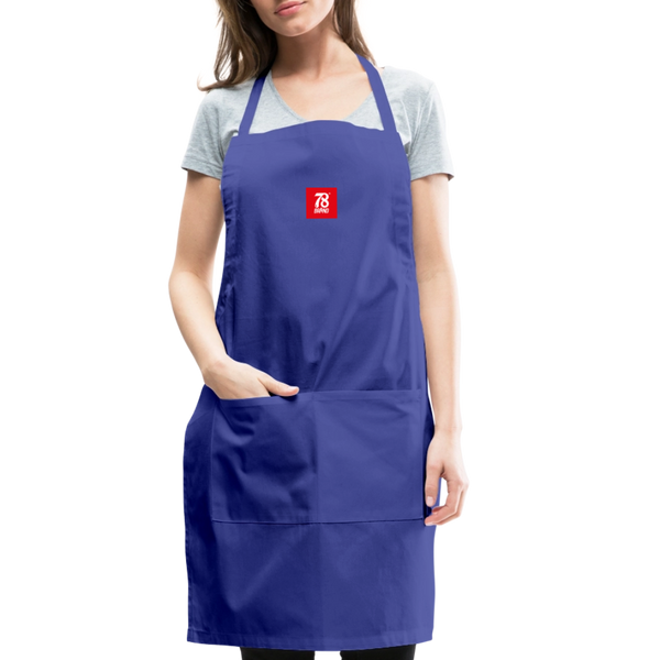 Adjustable Apron - royal blue